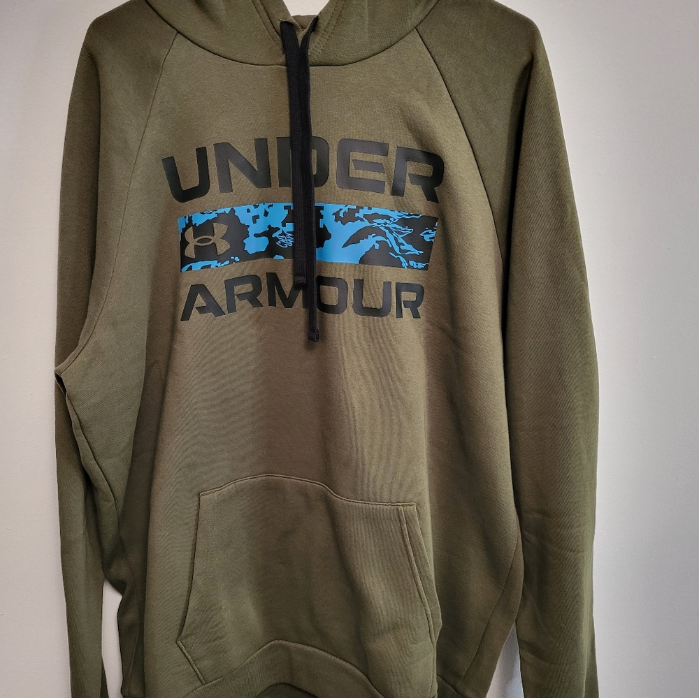 Dark Green Underarmor Hoodie